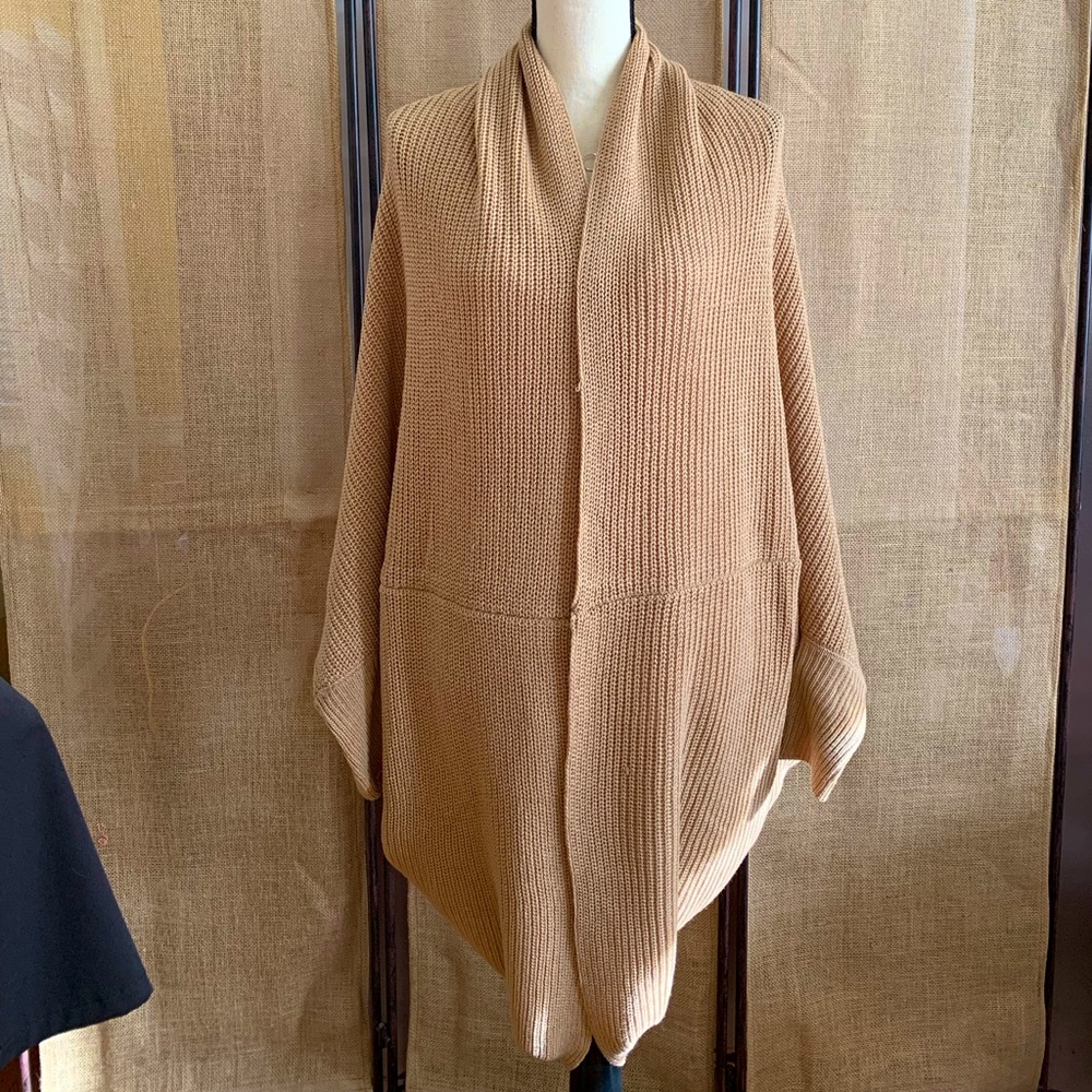 Forever 21 Ribbed Open-Front Cardigan- Brown - Picture 6 of 11